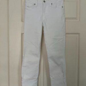 Joe's Jeans white cuffed jeans in size 25